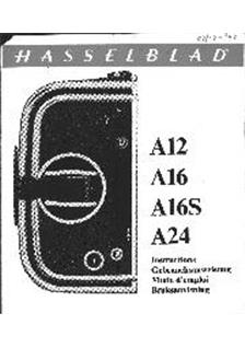 Hasselblad Magazines manual. Camera Instructions.